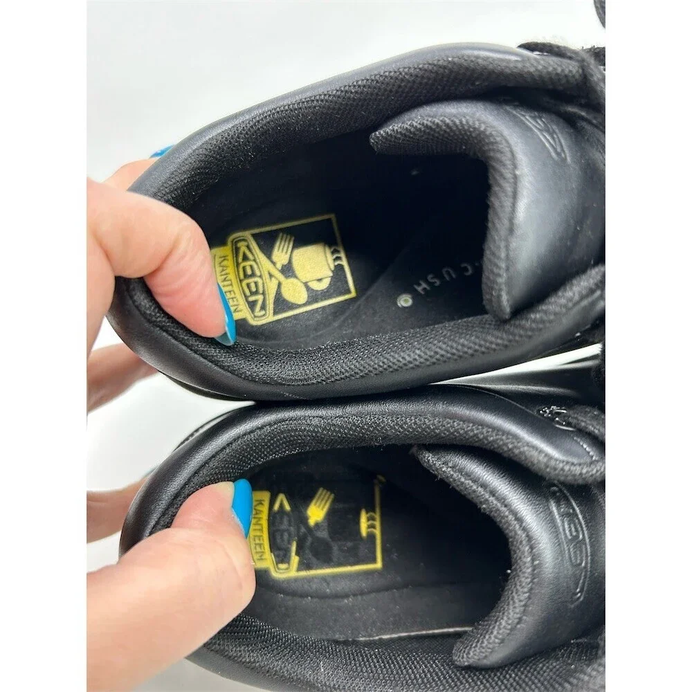 KEEN Utility PTC Oxford Womens Work Shoes Black Slip Resistant Lace Up Size 6.5